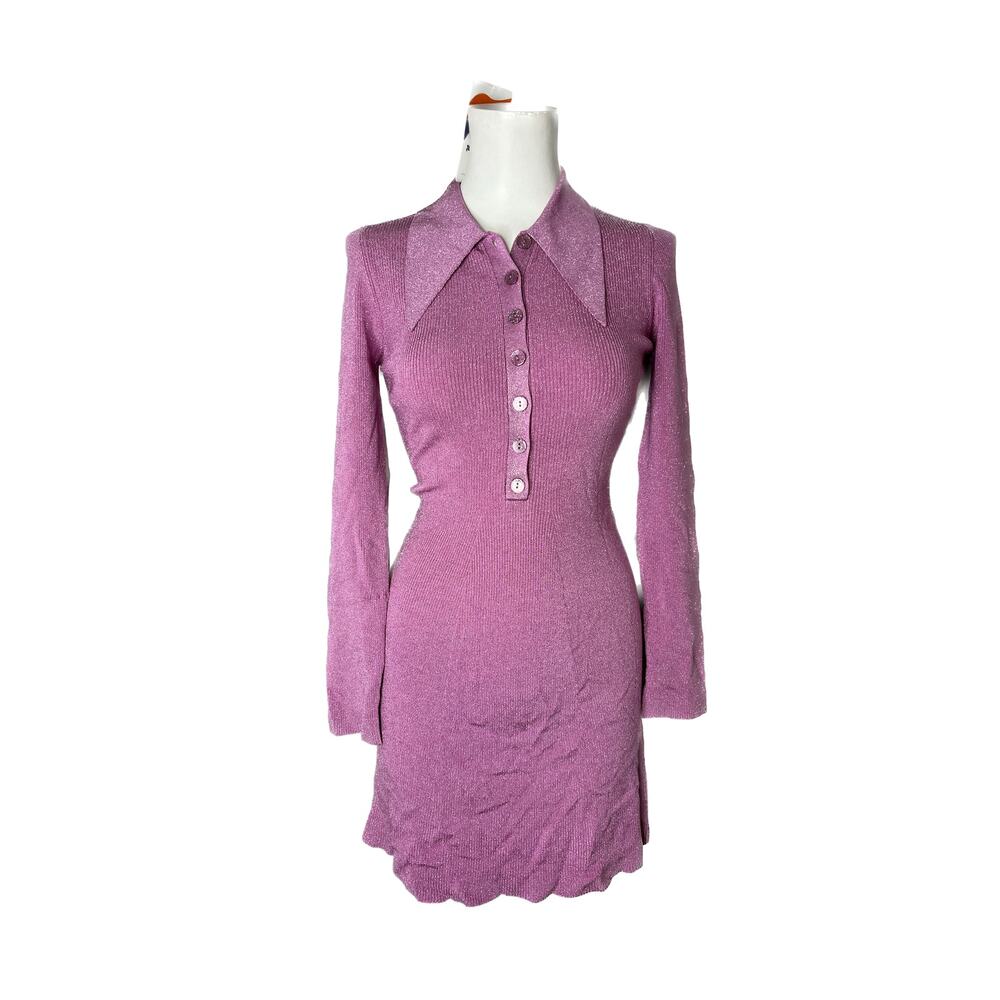 JoosTricot Revolve Mini Polo Dress in Pink - Picture 2 of 11
